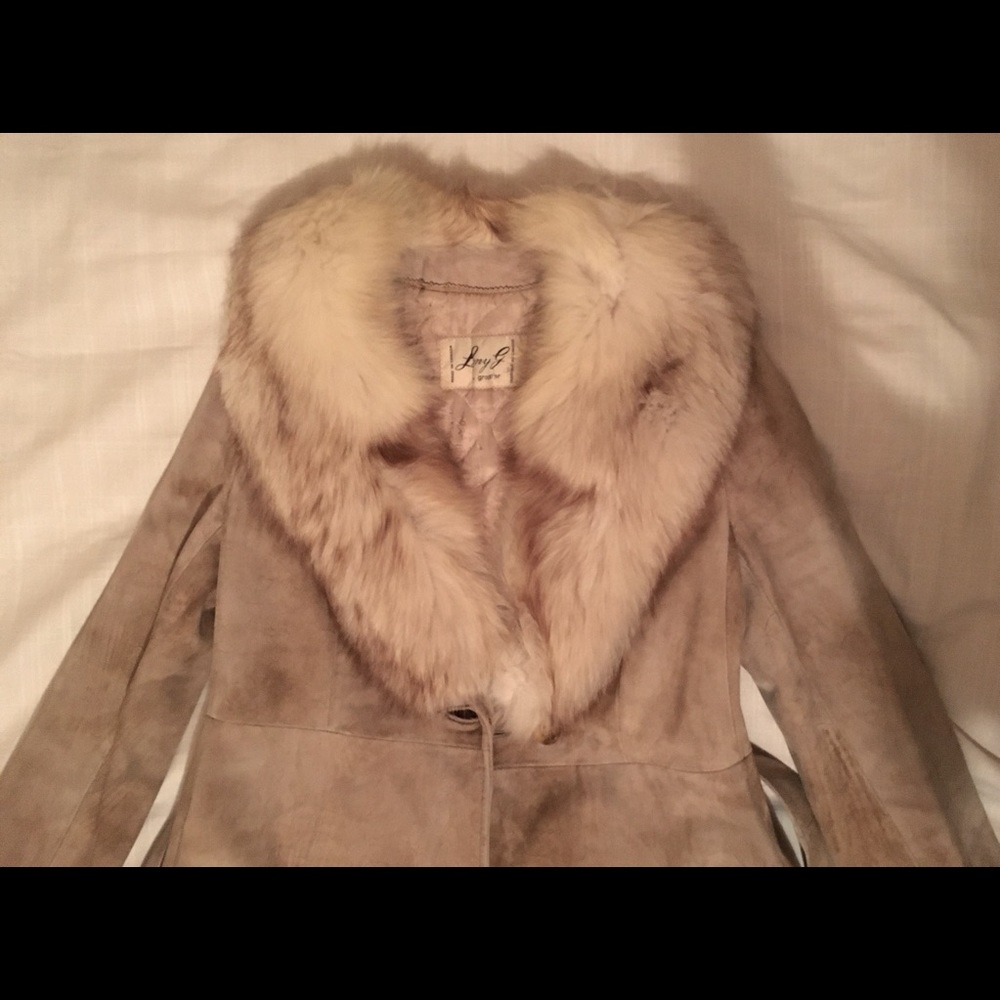 Lony G by Gropper - Leather Suede Coat - Picture 2 of 9